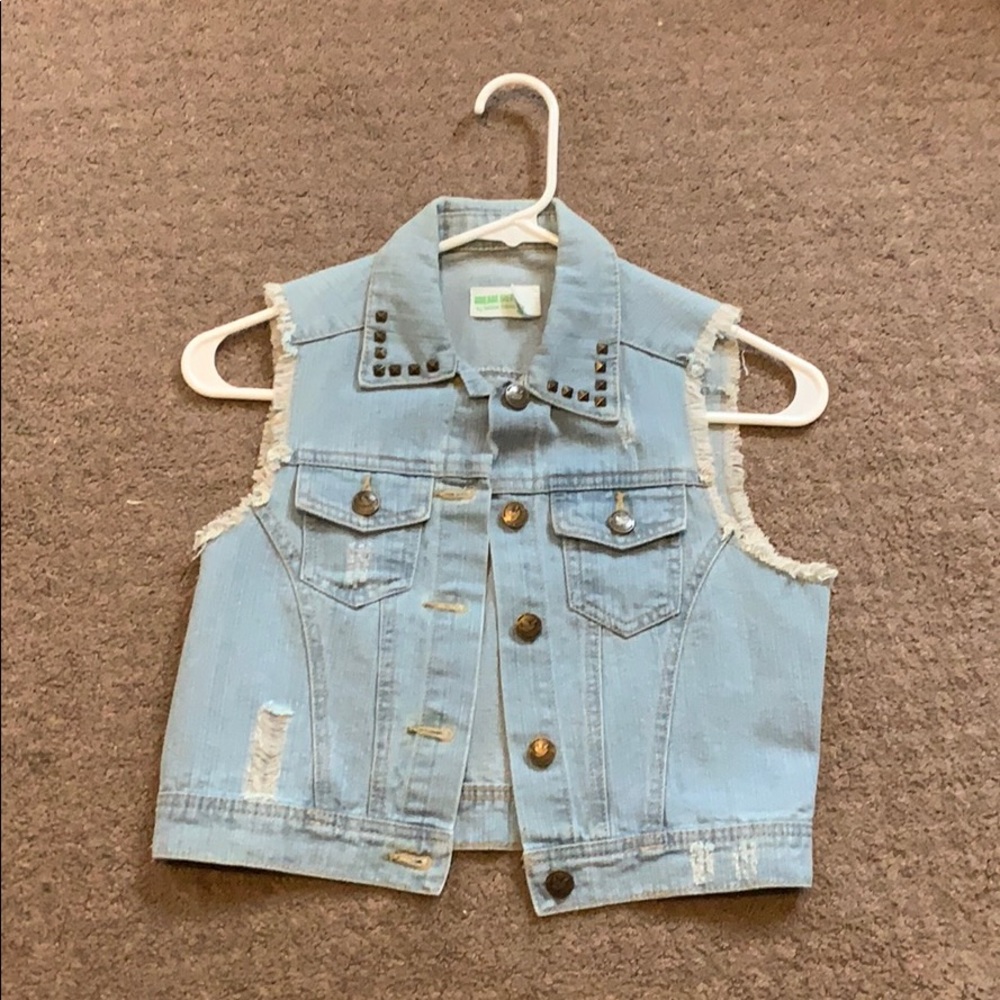 Dream out loud denim vest